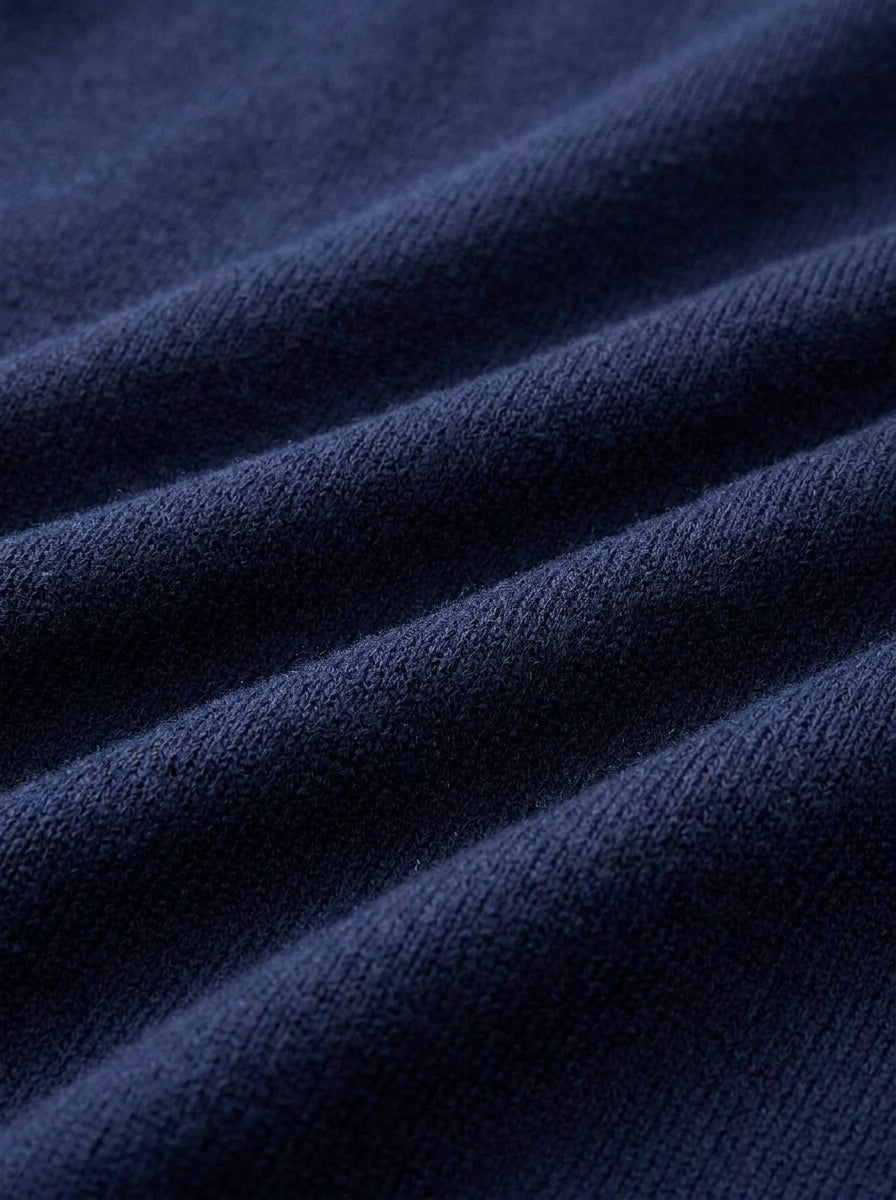 Men's Minimalist Knitted Quarter-Zip Sweater