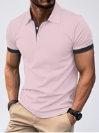 Breathable Casual Short Sleeve Button Up Polo