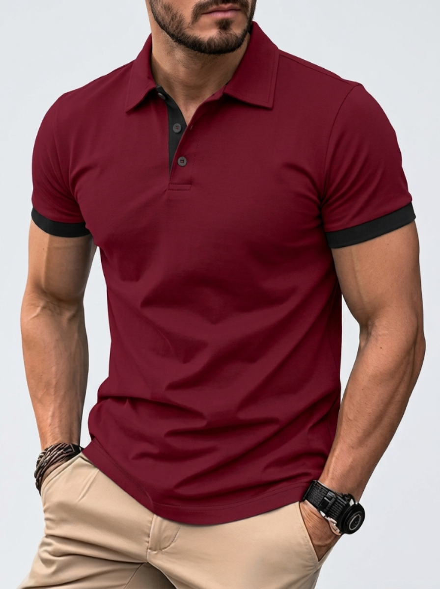 Breathable Casual Short Sleeve V-Neck T-Shirt