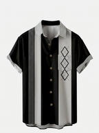 Men's Geometric Short Sleeve Shirt
