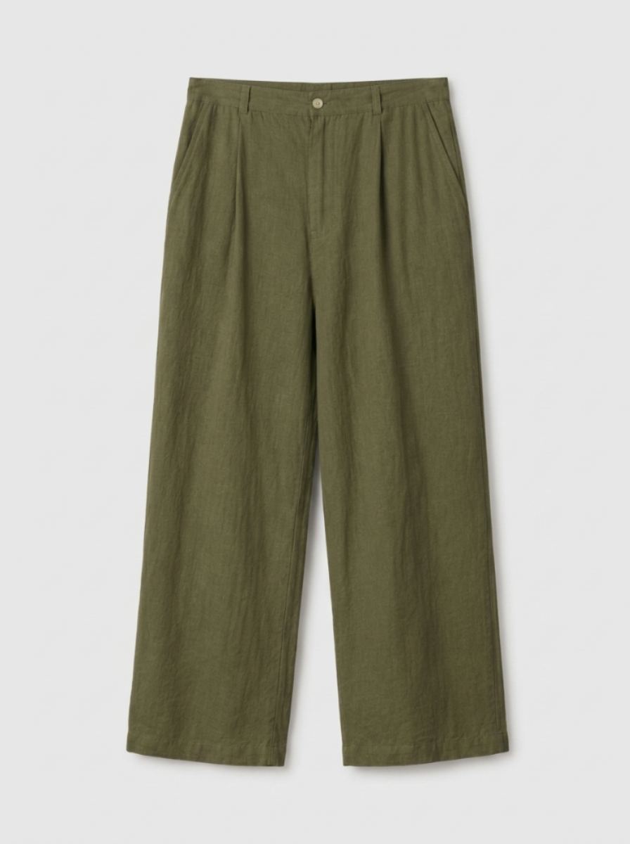 Linen Relaxed Style Trousers