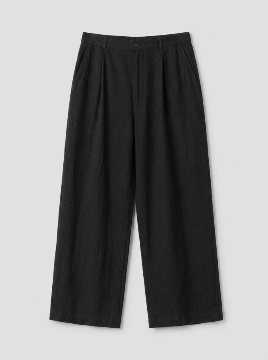 Linen Relaxed Style Trousers