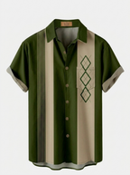 Men's Geometric Short Sleeve Shirt