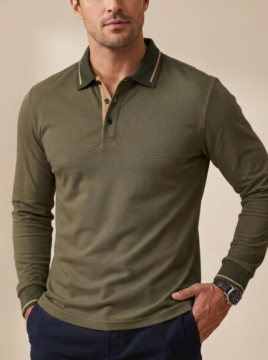 Long Sleeve Causal Stretch Shirt