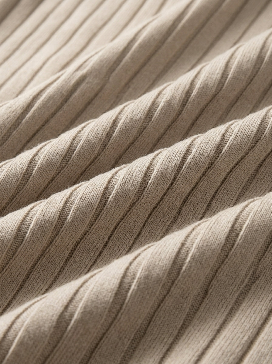 Ribbed Knit Round Neck 3-Pack T-Shirt