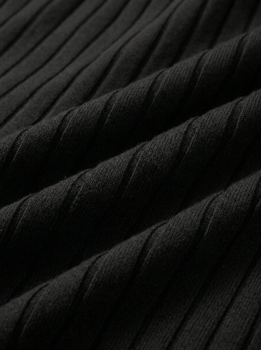 Ribbed Knit Round Neck 3-Pack T-Shirt
