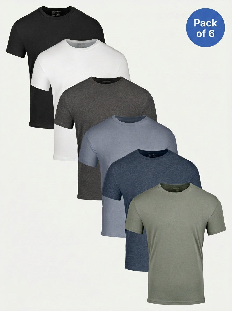 Everyday Stretch Crew 6-Pack T-Shirts