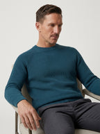 100% Organic Cotton Ribbed Crewneck Sweater