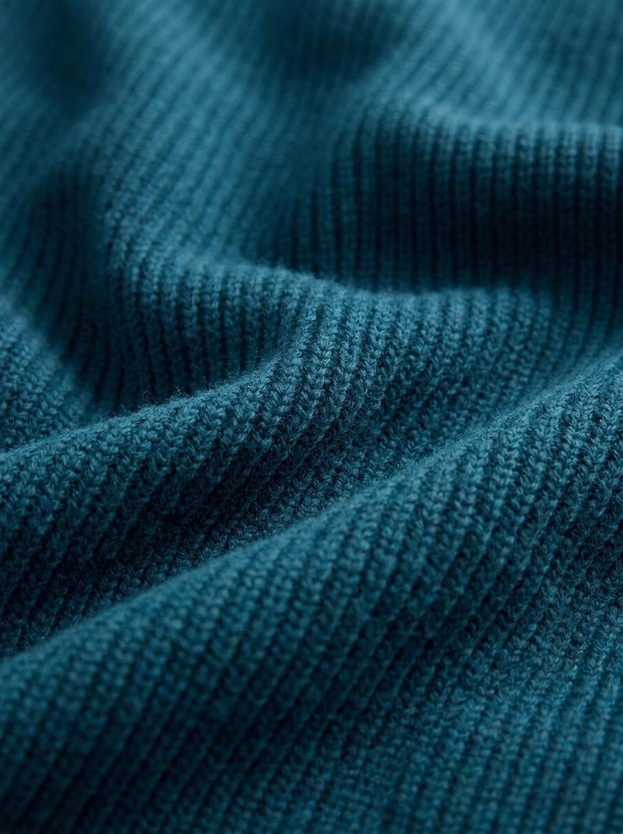100% Organic Cotton Ribbed Crewneck Sweater