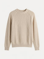100% Organic Cotton Ribbed Crewneck Sweater
