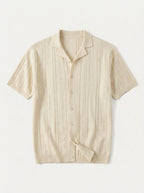 Vintage Knit Button Up Shirt