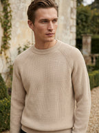 100% Organic Cotton Ribbed Crewneck Sweater