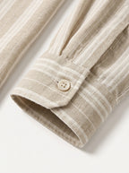 Striped Linen Cotton Resort Shirt