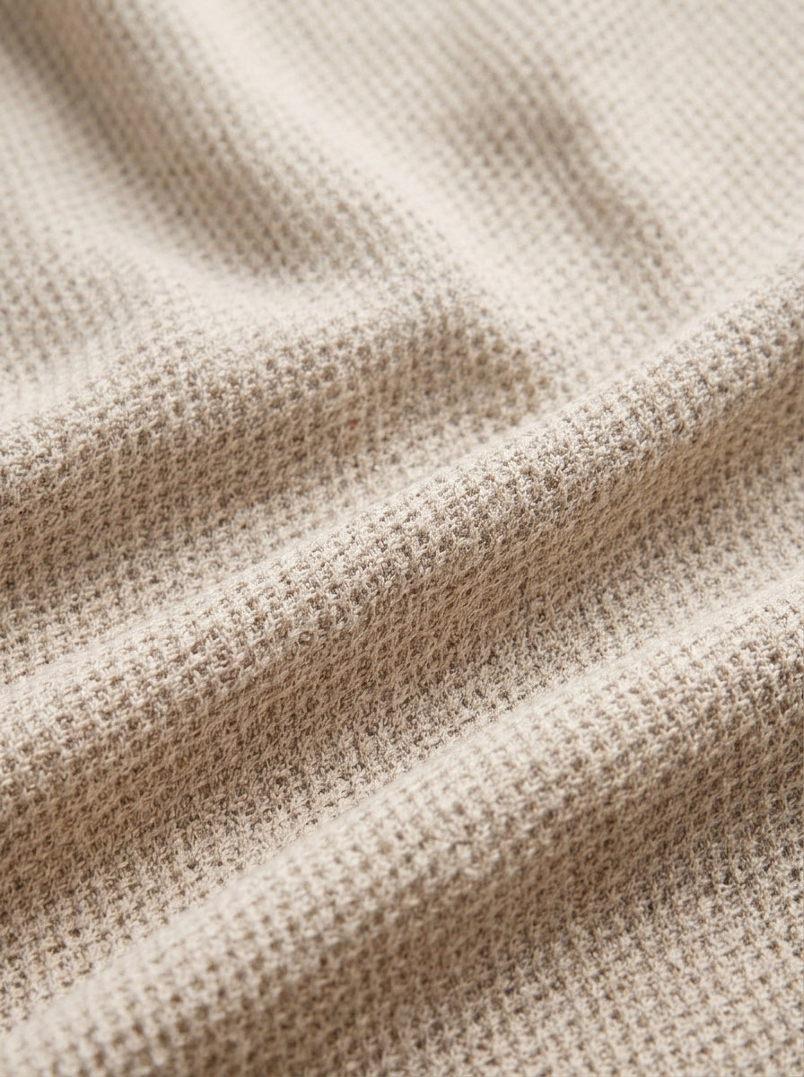 100% Organic Cotton Mesh-Stitch Sweater Polo