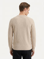100% Organic Cotton Ribbed Crewneck Sweater