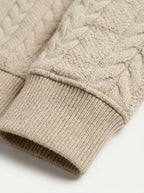 Men's Quarter-Zip Textured Pullover Sweatshirt