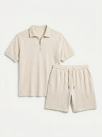 Polo Shirt and Shorts with Zipper