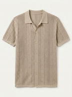 Vintage Knit Button Up Shirt
