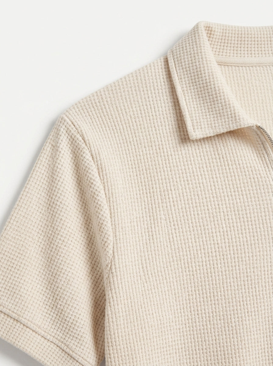 Polo Shirt and Shorts with Zipper