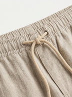 100% European Linen Drawstring Beach Pants