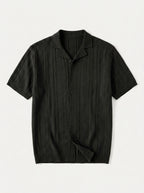 Vintage Knit Button Up Shirt