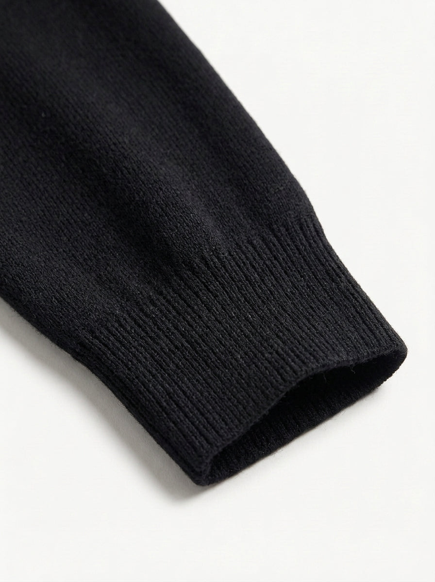Polo Collar Long Sleeve Sweatshirt