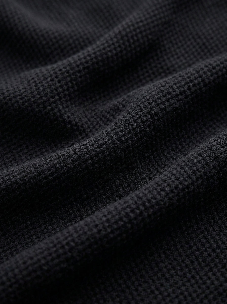 100% Organic Cotton Mesh-Stitch Sweater Polo