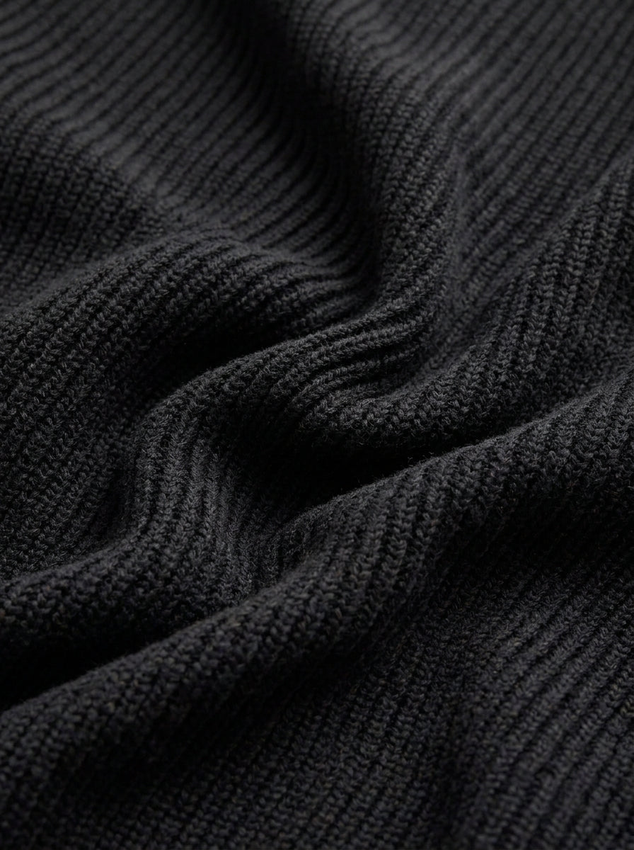 100% Organic Cotton Ribbed Crewneck Sweater