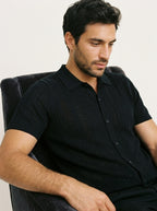 Vintage Knit Button Up Shirt