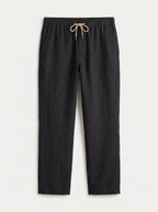 100% European Linen Drawstring Beach Pants