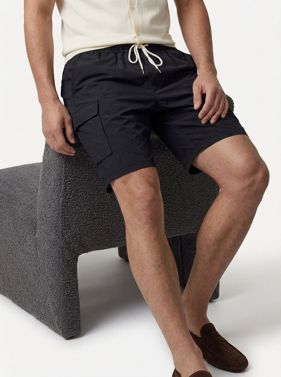 Linen Cargo Shorts