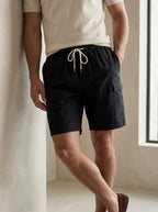 Linen Cargo Shorts