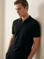 Zip Polo & Slim Pants Set