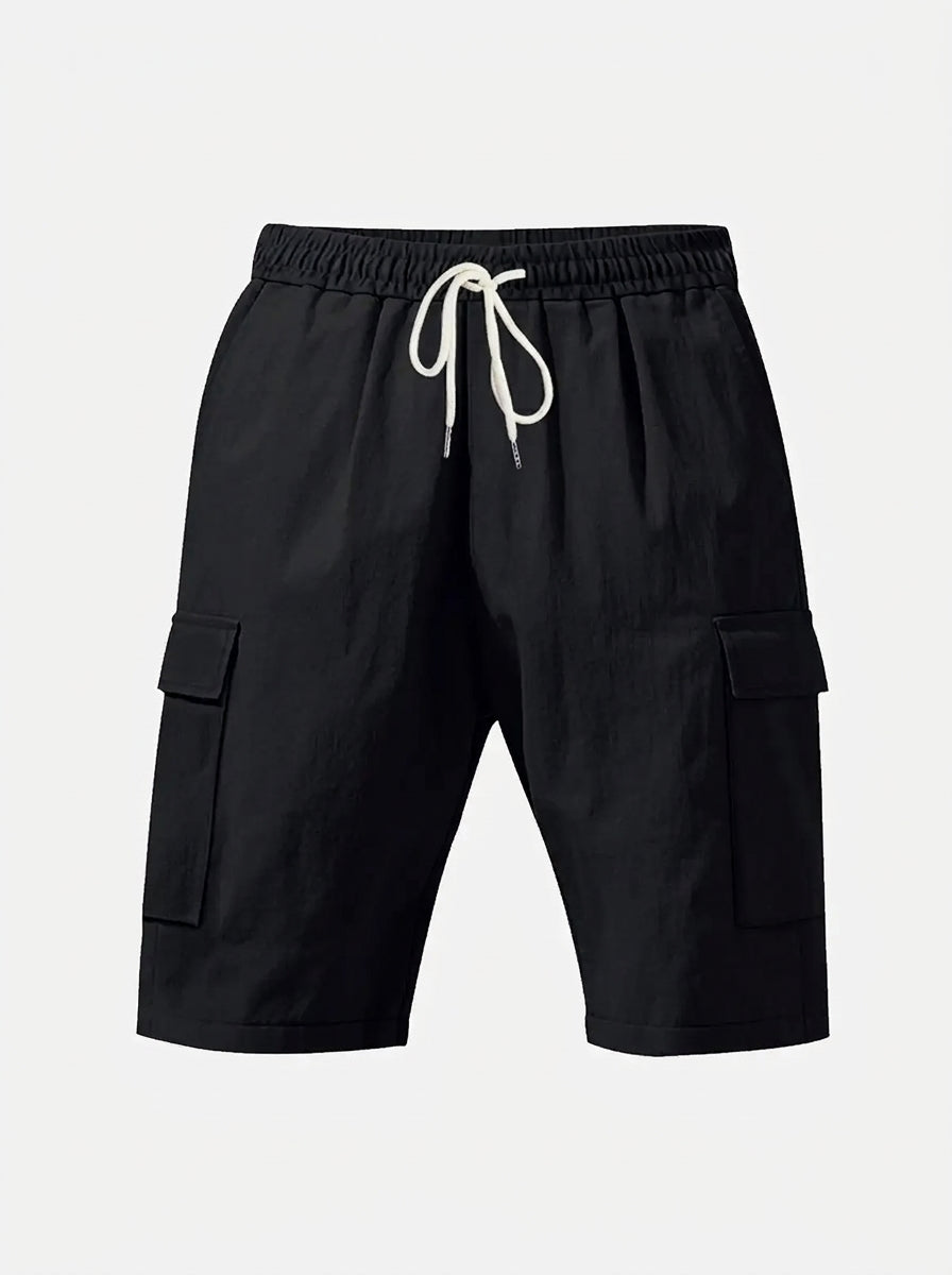 Linen Cargo Shorts