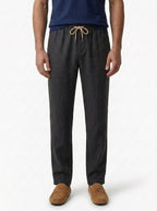 100% European Linen Drawstring Beach Pants