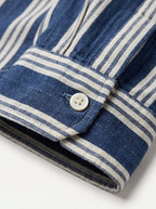 Striped Linen Cotton Resort Shirt