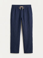 100% European Linen Drawstring Beach Pants