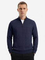 Men's Quarter-Zip Textured Pullover Sweatshirt