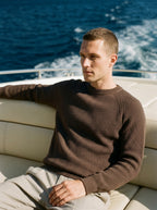 100% Organic Cotton Ribbed Crewneck Sweater
