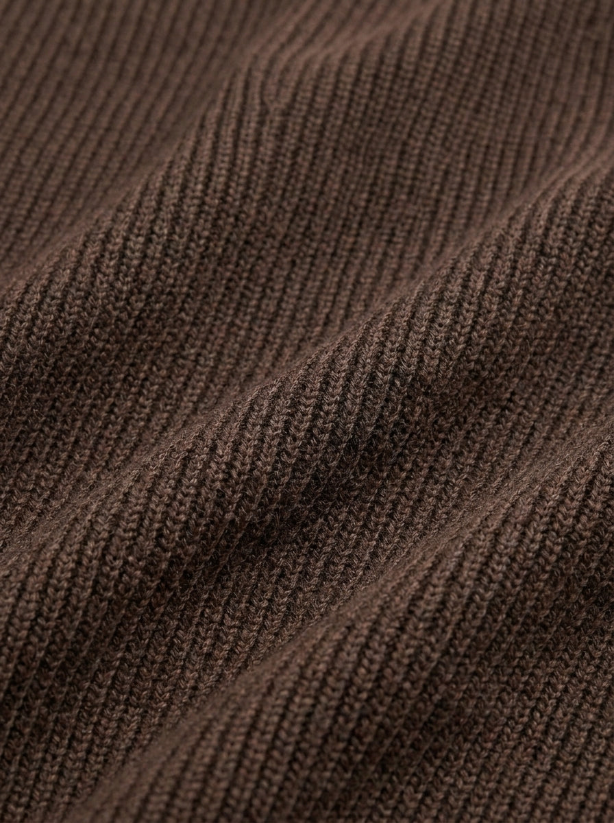100% Organic Cotton Ribbed Crewneck Sweater