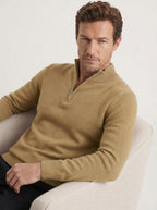 Wool Blend Half-Zip Sweater