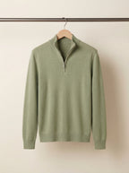 Wool Blend Half-Zip Sweater
