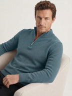 Wool Blend Half-Zip Sweater