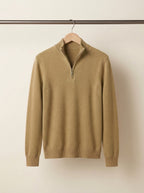 Wool Blend Half-Zip Sweater