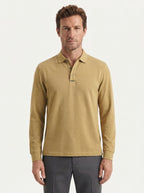 Classic Long-Sleeve Polo Shirt