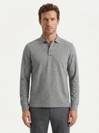 Classic Long-Sleeve Polo Shirt