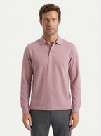 Classic Long-Sleeve Polo Shirt