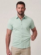 Rocky Short Sleeve Stretch Fit Dress Shirt