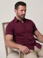 Rocky Short Sleeve Stretch Fit Dress Shirt