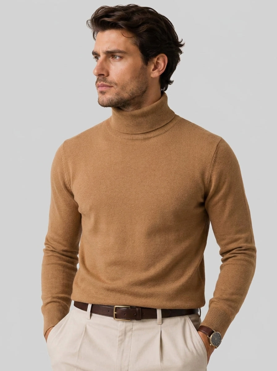 Classic Knitted Turtleneck Sweater Pullover